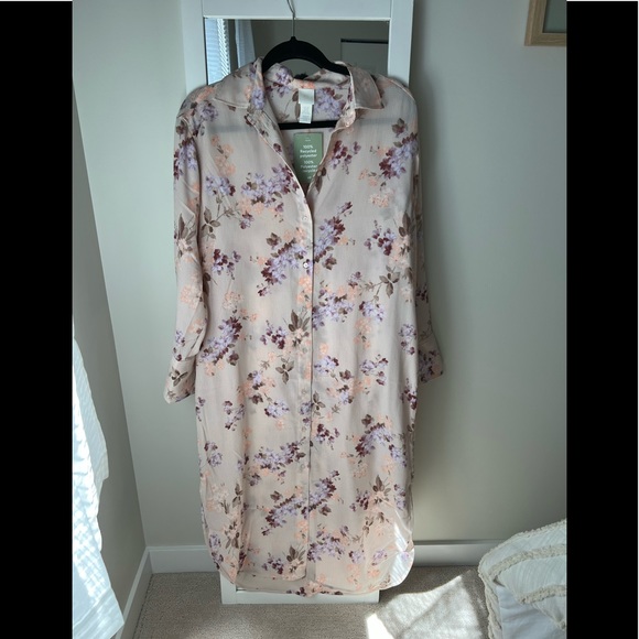 Floral long button up dress - Picture 2 of 5